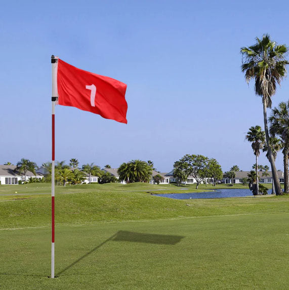 Golf Green Flag with Practice Hole Cup | Kapler Sports