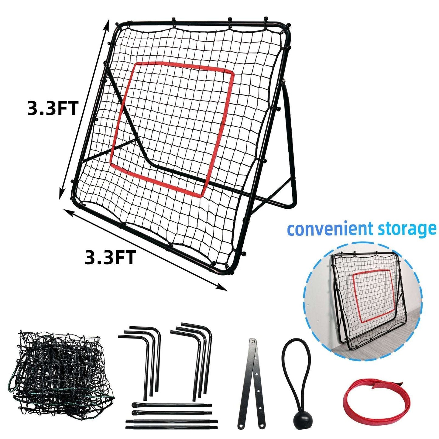 Kapler Soccer practice net 4X4 3.3X3.3