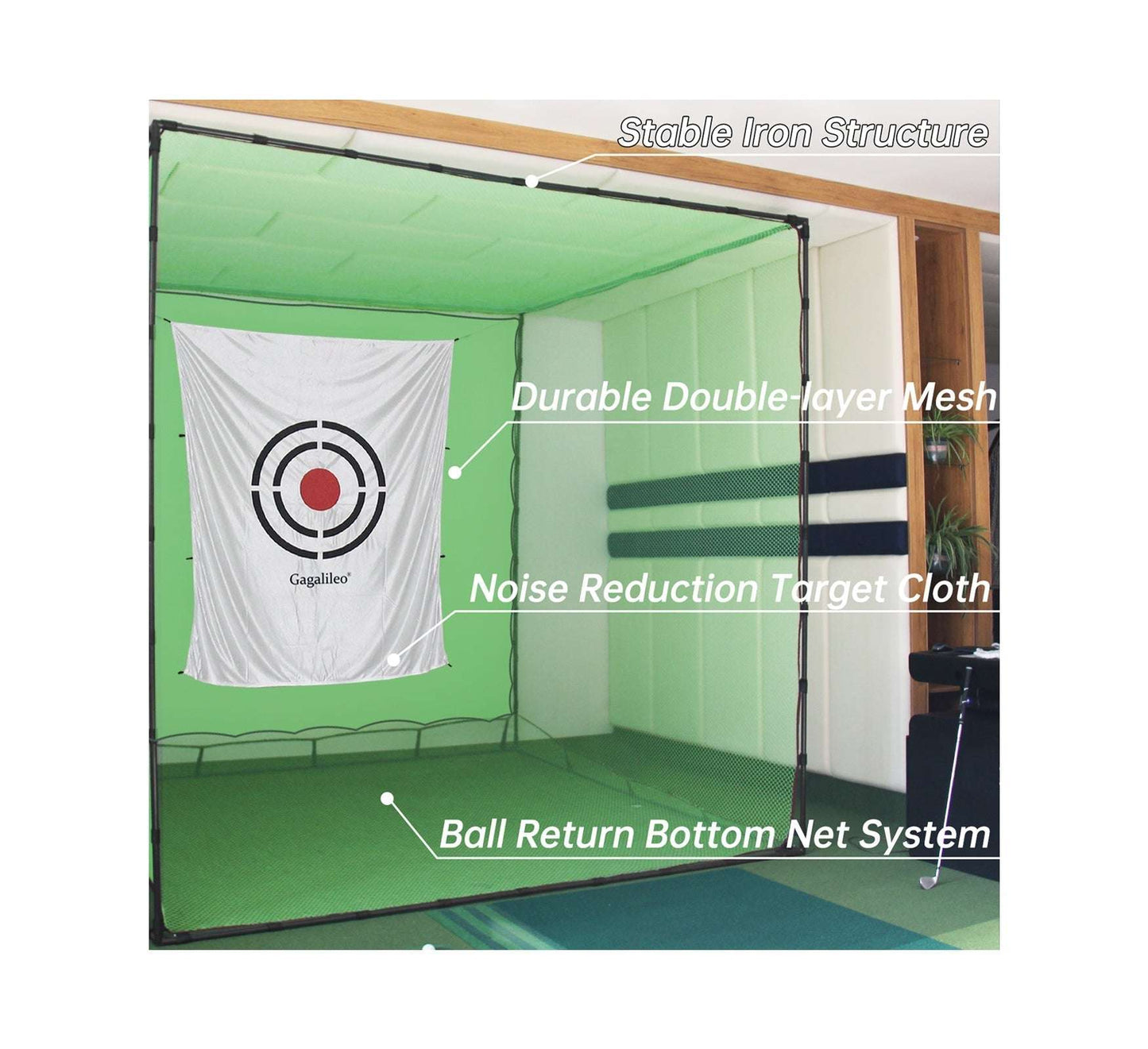 Kapler Golf Hitting Cage 8x8x8ft