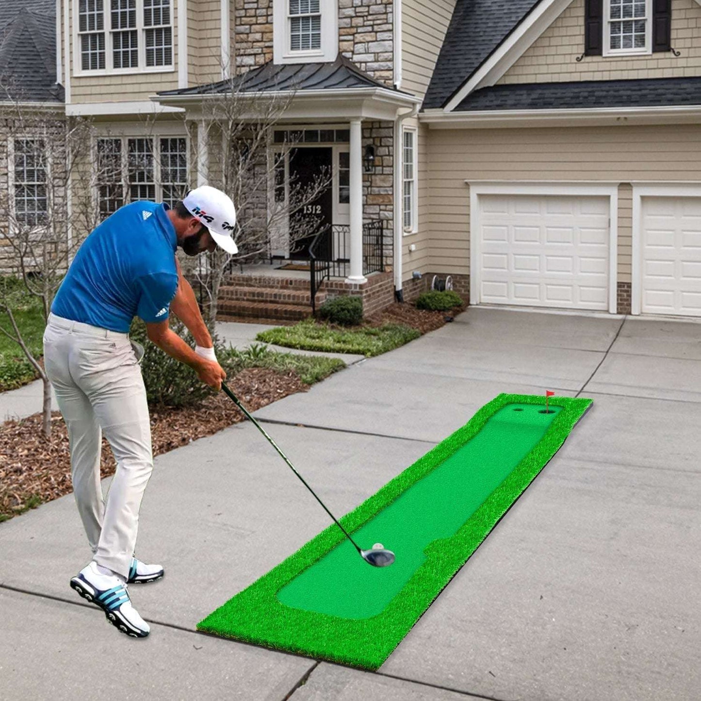 Kapler Golf Hitting Mats Golf Putting Training 10X1.6ft