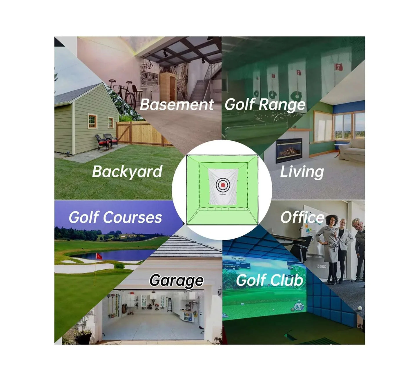 Kapler Golf Hitting Cage 8x8x8ft - Kapler Sports