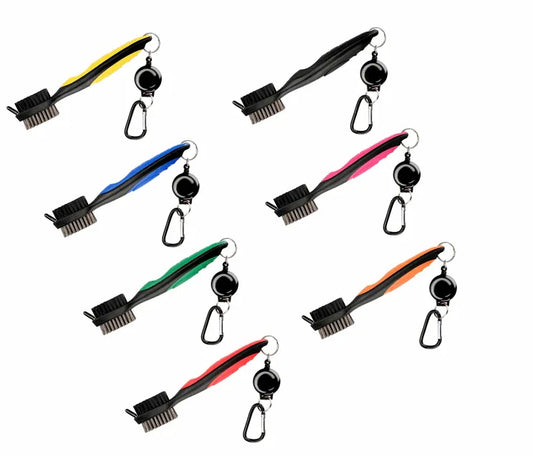 Double sided Ball brush with sheathed Brush Golf Club Brush Groove Cleaner | Kapler Sports - Kapler Sports