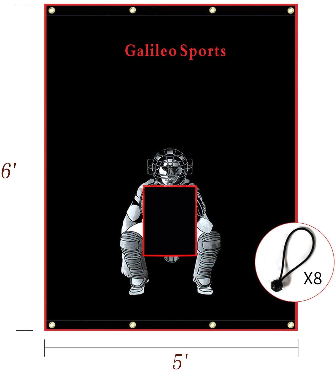 Kapler Softball Backstop Viny Target 5X6ft