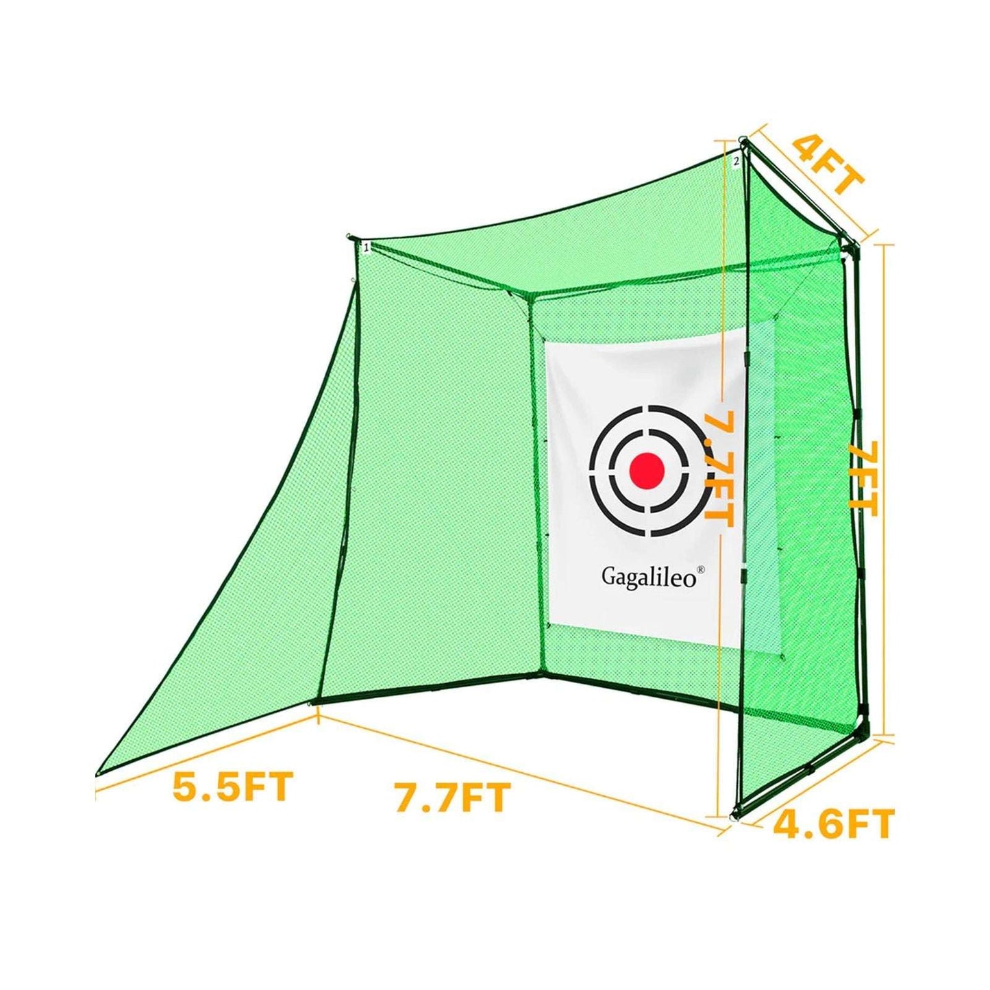 Kapler Golf Hitting Practice Cage 7.7X7.7X4.6 ft