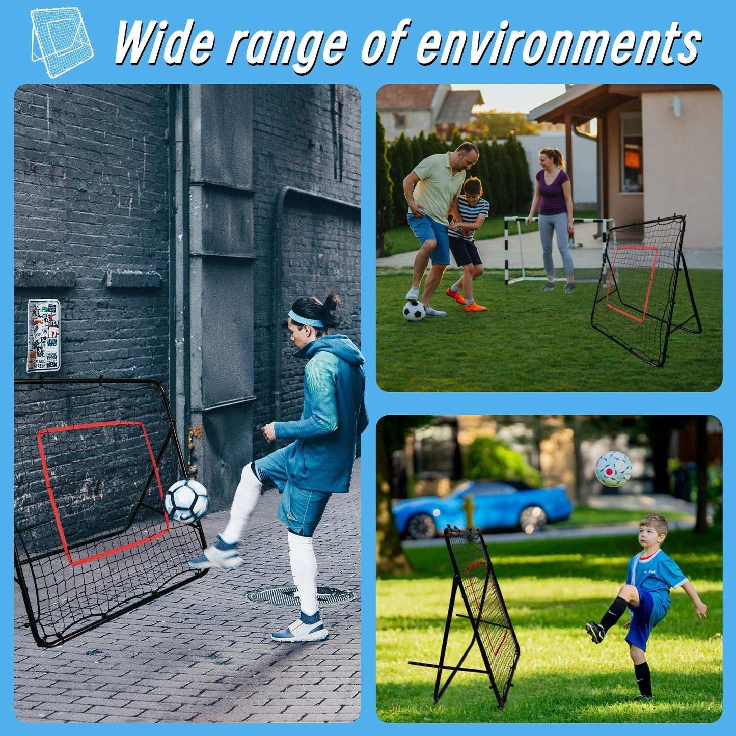 Kapler Soccer practice net 4X4 3.3X3.3