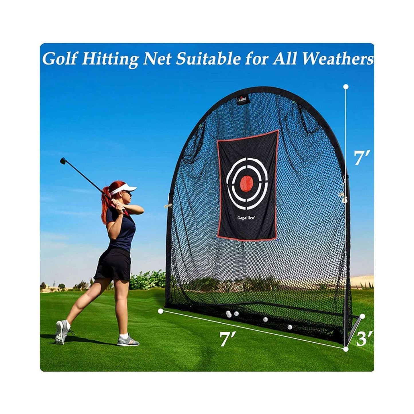 Kapler Golf Practice Hitting Net 7x7