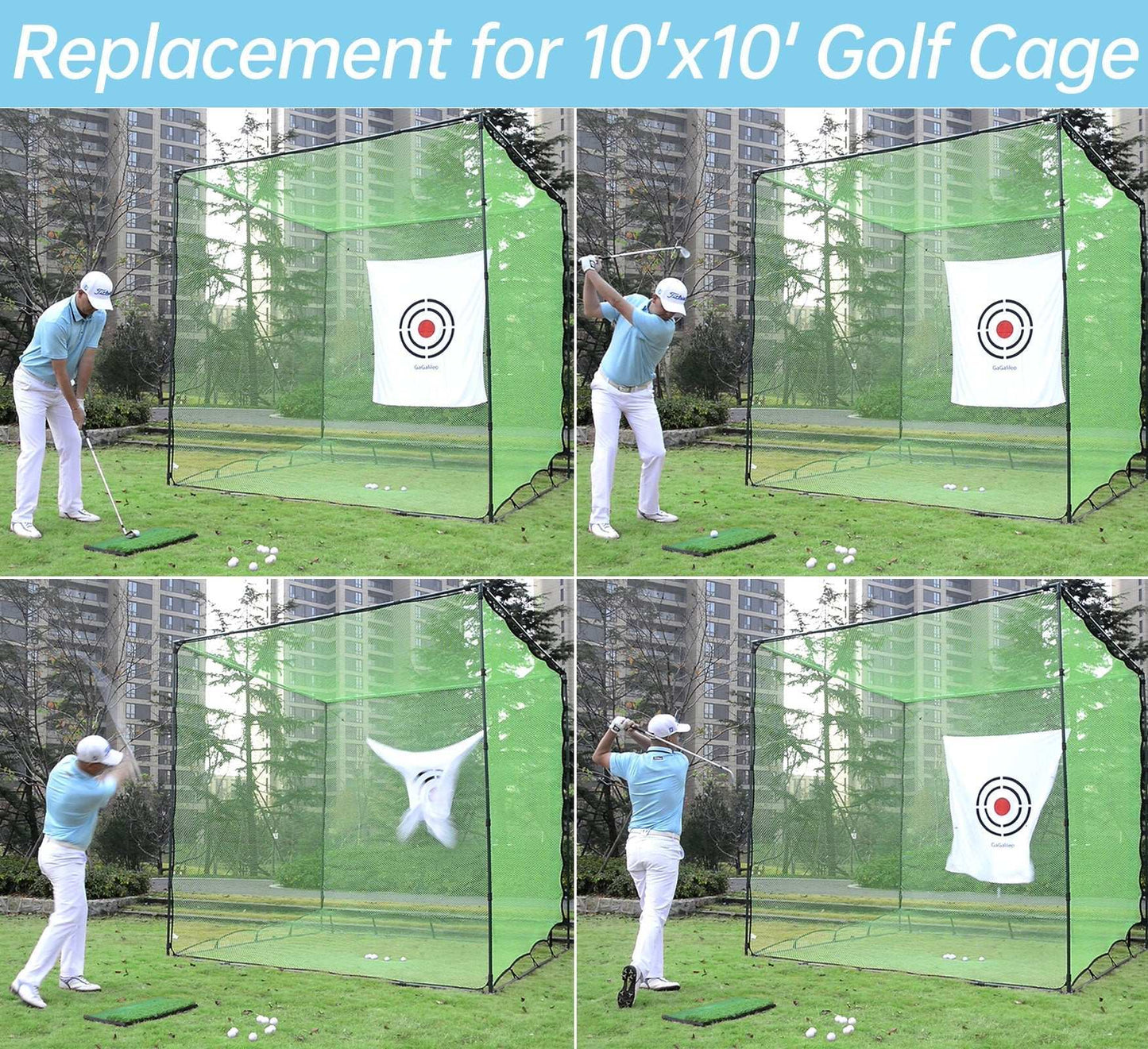 Kapler replacement Practice Golf Cage 10x10x10ft