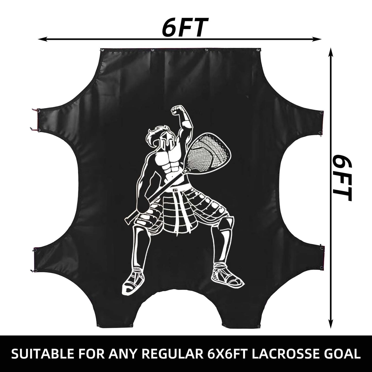 Kapler 6x6FT Lacrosse Goal Targets - Corner Shooting Practice Nets for Standard Size Goals - Precision Training Aid