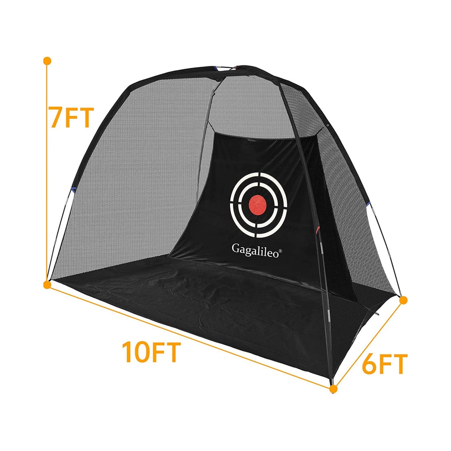 Kapler Golf Practice Net Complete Set: Real Golf Balls, Turf Mat, Tees, Target, Bag & Hat | Indoor/Outdoor Backyard | Perfect Gift for Men