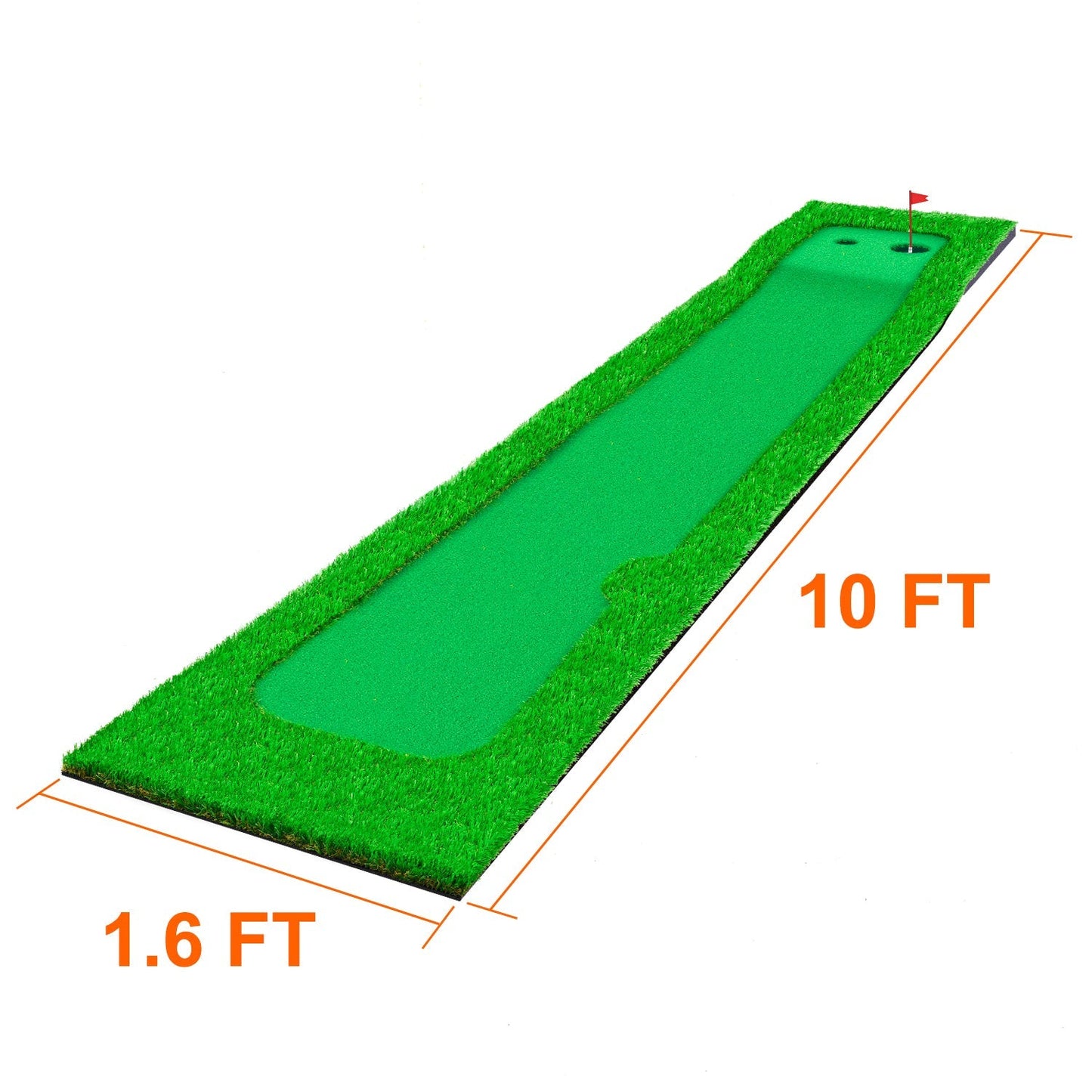 Kapler Golf Hitting Mats Golf Putting Training 10X1.6ft
