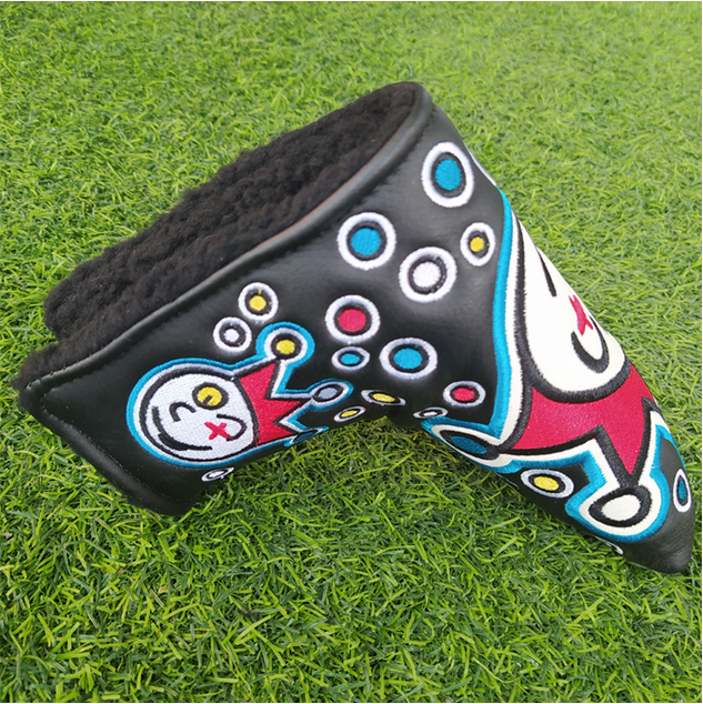 Funny Clowns Pattern Golf Putter Head Cover