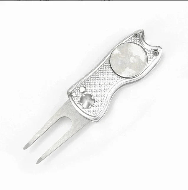 Foldable Stainless Steel Golf Green Folk | Kapler Sports - Kapler Sports