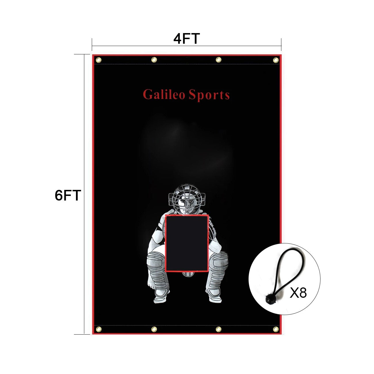 Kapler Softball Backstop Viny Target 4X6ft