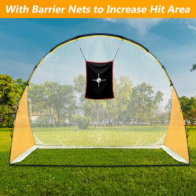 Golf Hitting Practice Nets for Backyard Frame and Net 4x7x10Ft