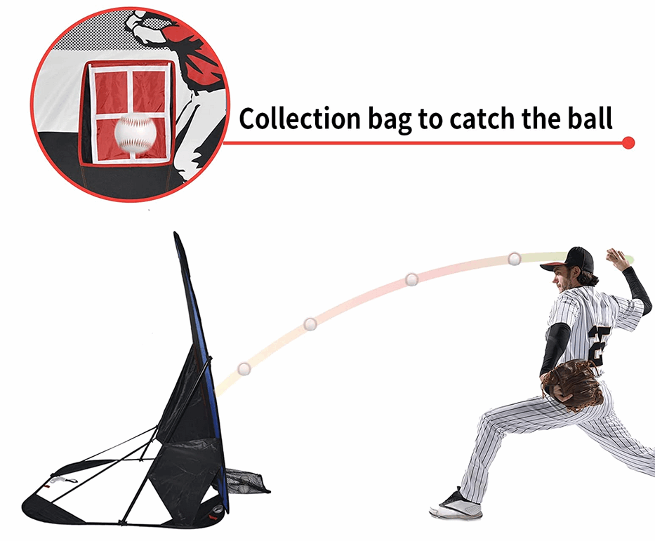 Kapler Kids Pop-Up Pitching Net 66 x 48 x 52 in