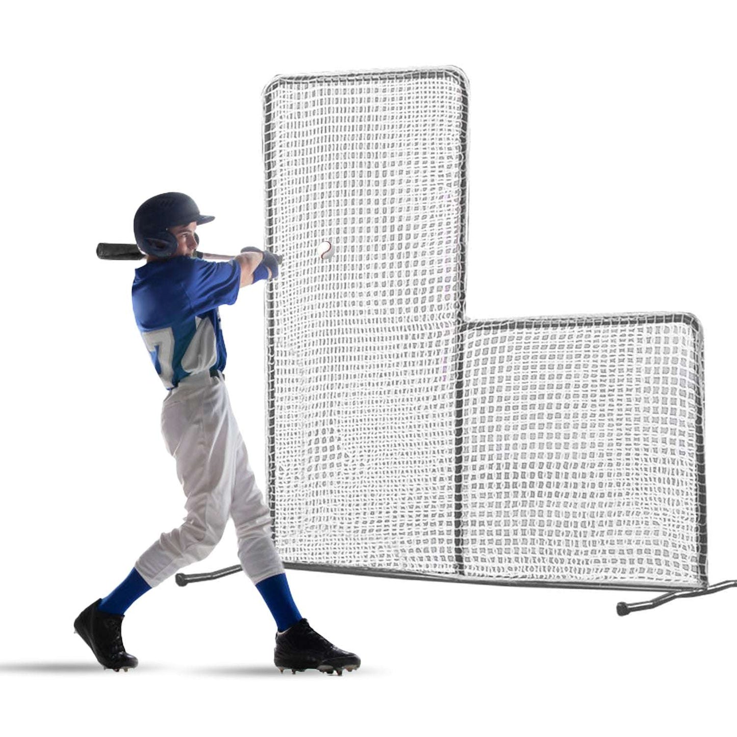 Kapler L Replacement Baseball Pitching Protective Screen 7X7FT (white)