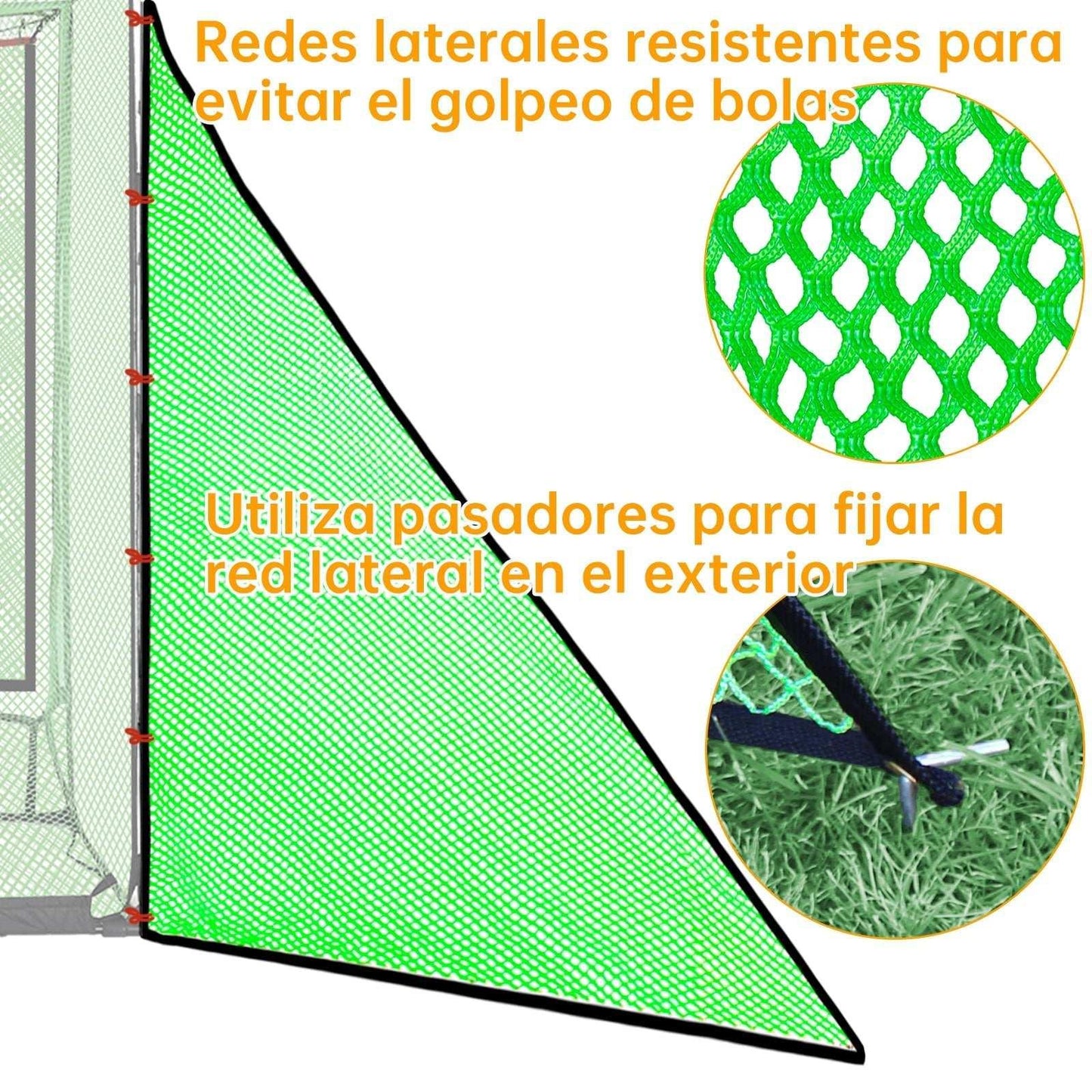 Kapler Golf Cage Triangle Net 150x100cm - Kapler Sports