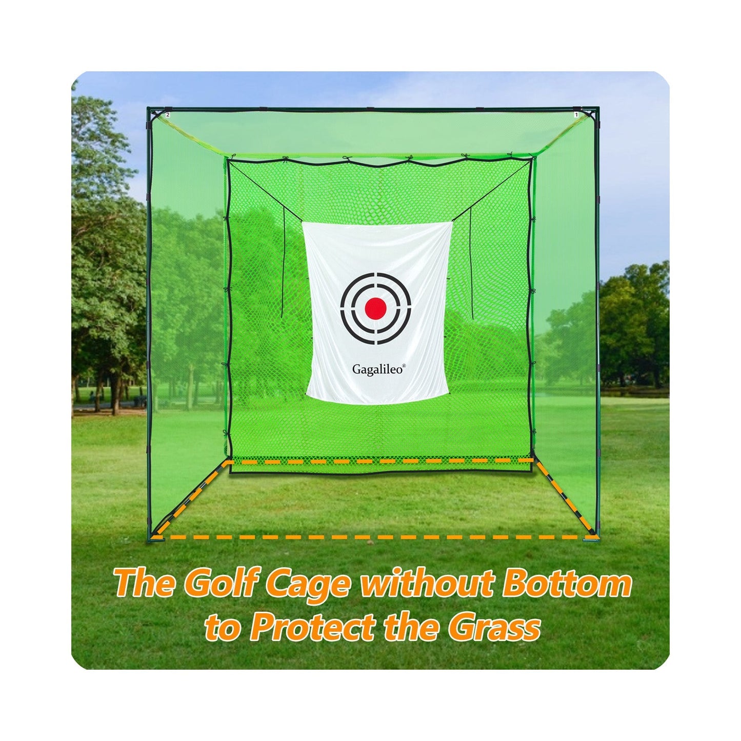 Kapler Golf Practice Cage 10X10X10ft