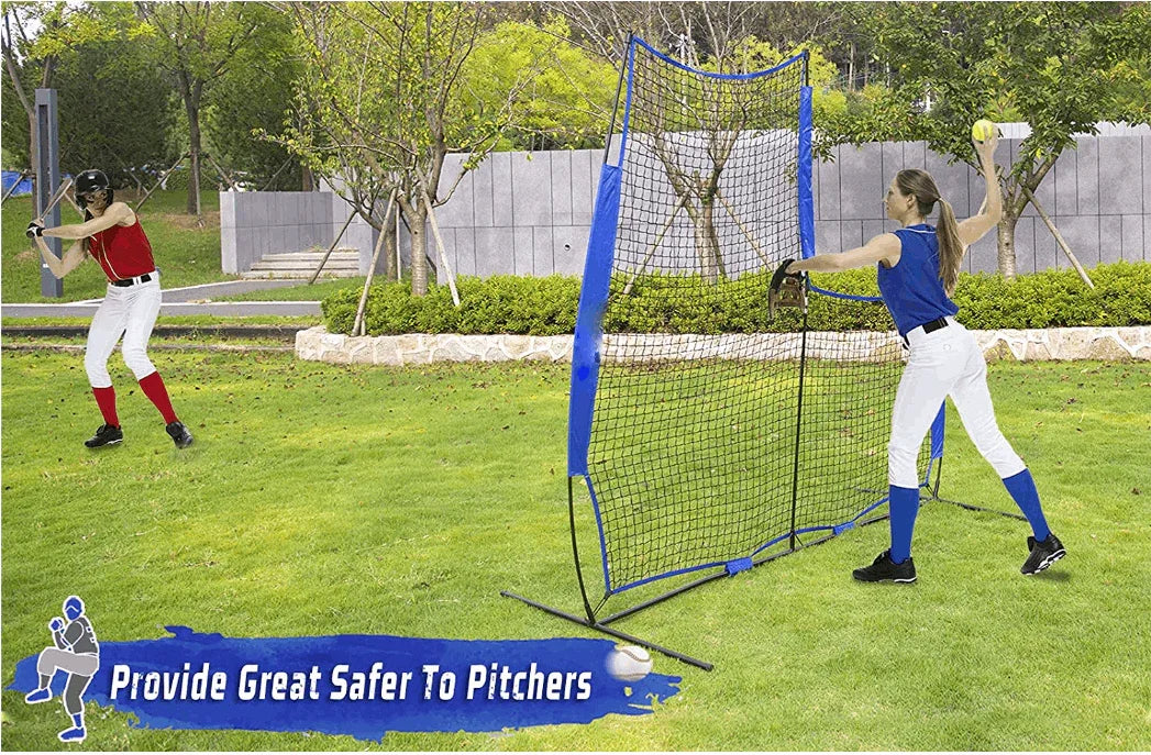 Kapler L-Shaped Softball Pitching Screen 7X7ft - Kapler Sports