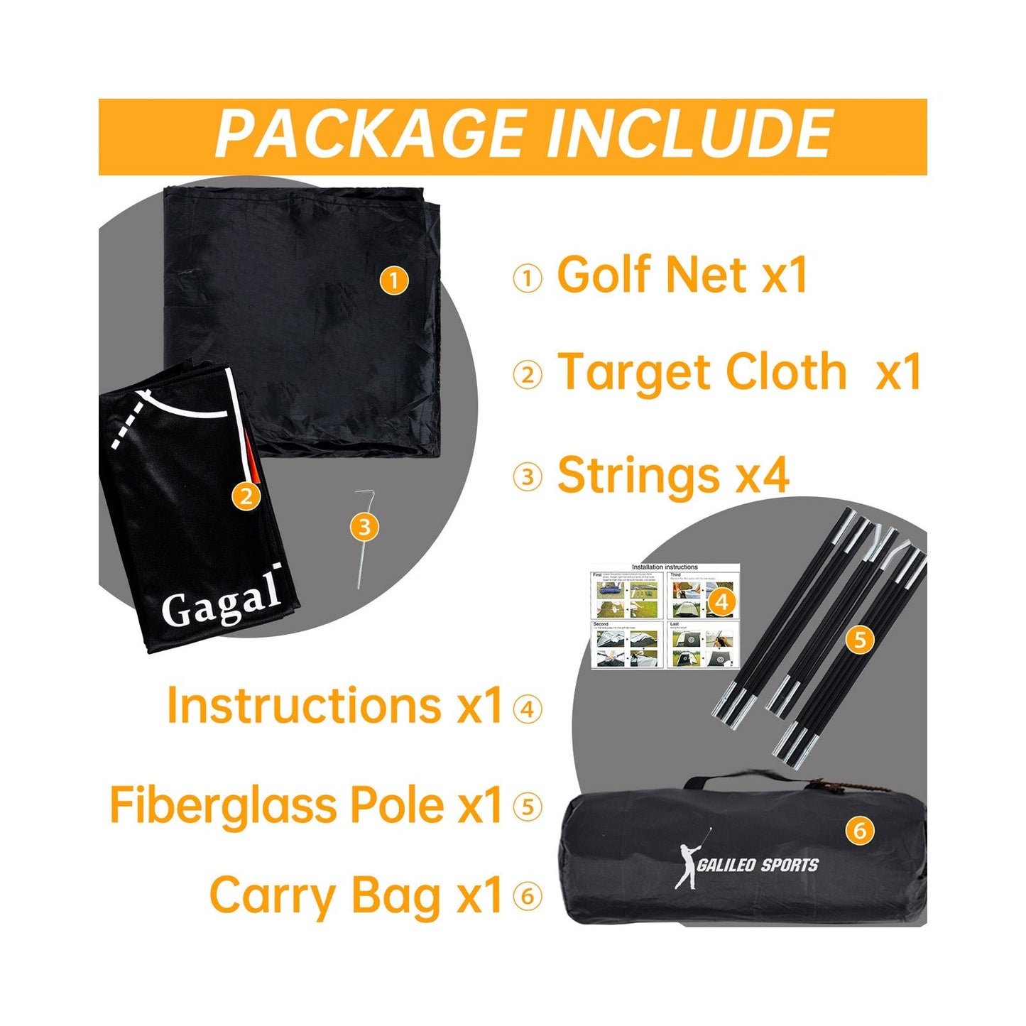 Kapler Backyard /Indoor Golf Net 8X6X5ft