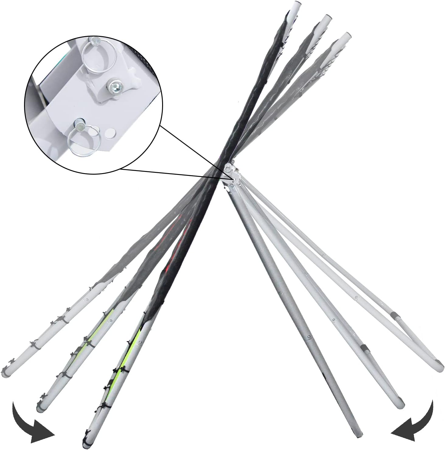 Kapler Lacrosse Rebounder,Folding Lacrosse Throwback Rebounde Rebound Target | 4x6FT Size