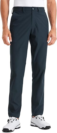 Kapler Men's All Day Comfy Golf Pants - 28"/30"/32"/34" Quick Dry Lightweight Work Casual Trousers with Pockets