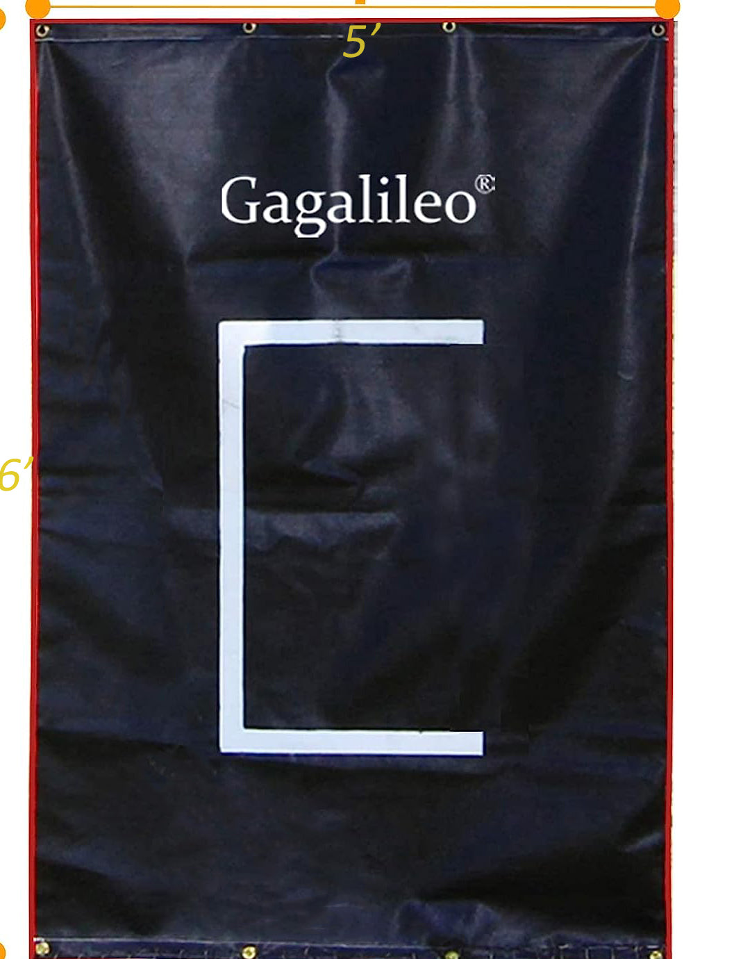 Kapler Backstop,Pitching Backstop,Fastpitch Baseball Backstop,Backstop with Strike Zone,Pitching Backdrop,Rubber Vinyl Backstop,Vinyl Batting Cage Backdrop
