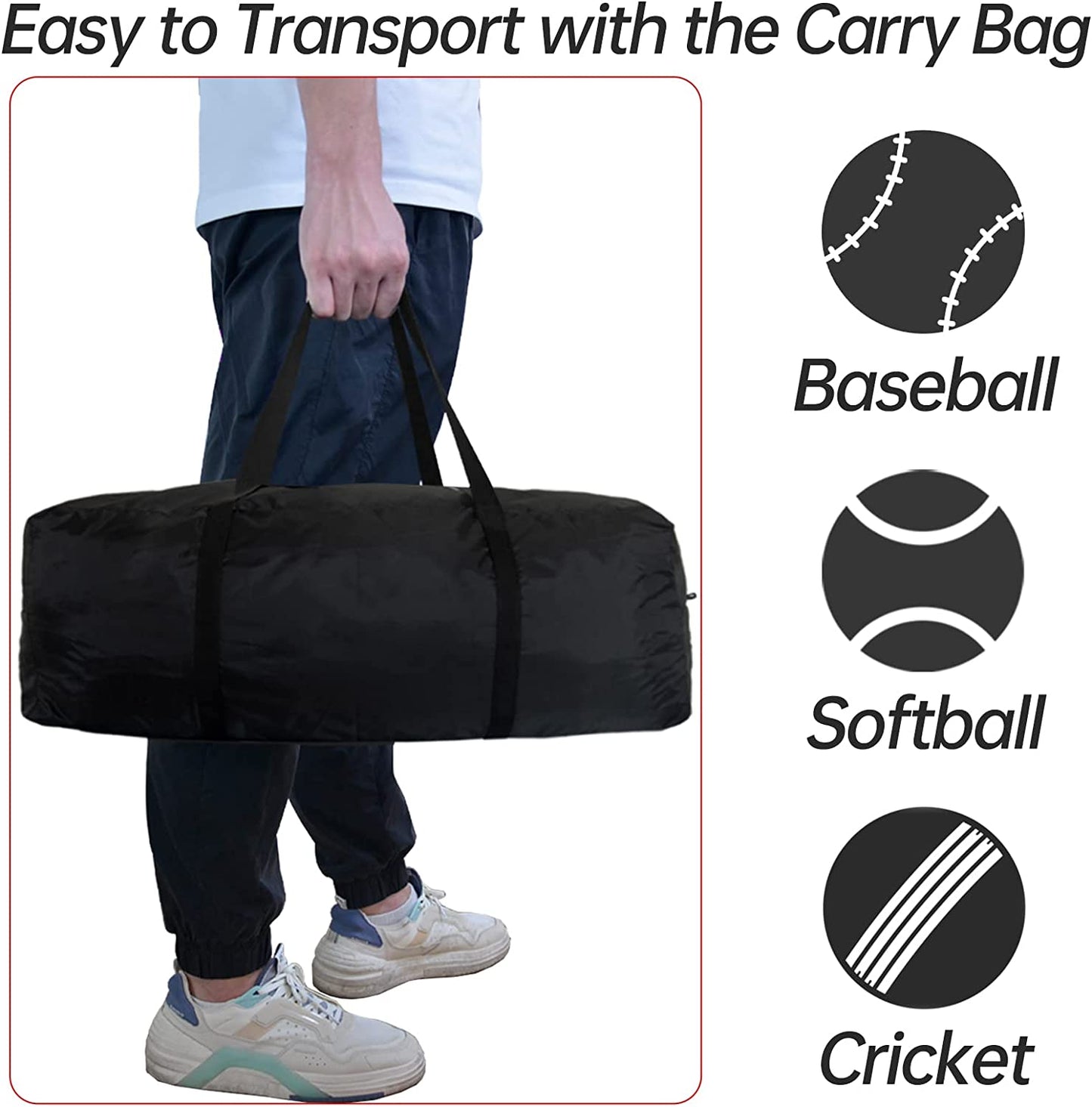 9 Hole Target Baseball Softball Pitching Net with Strike Zone-CAD