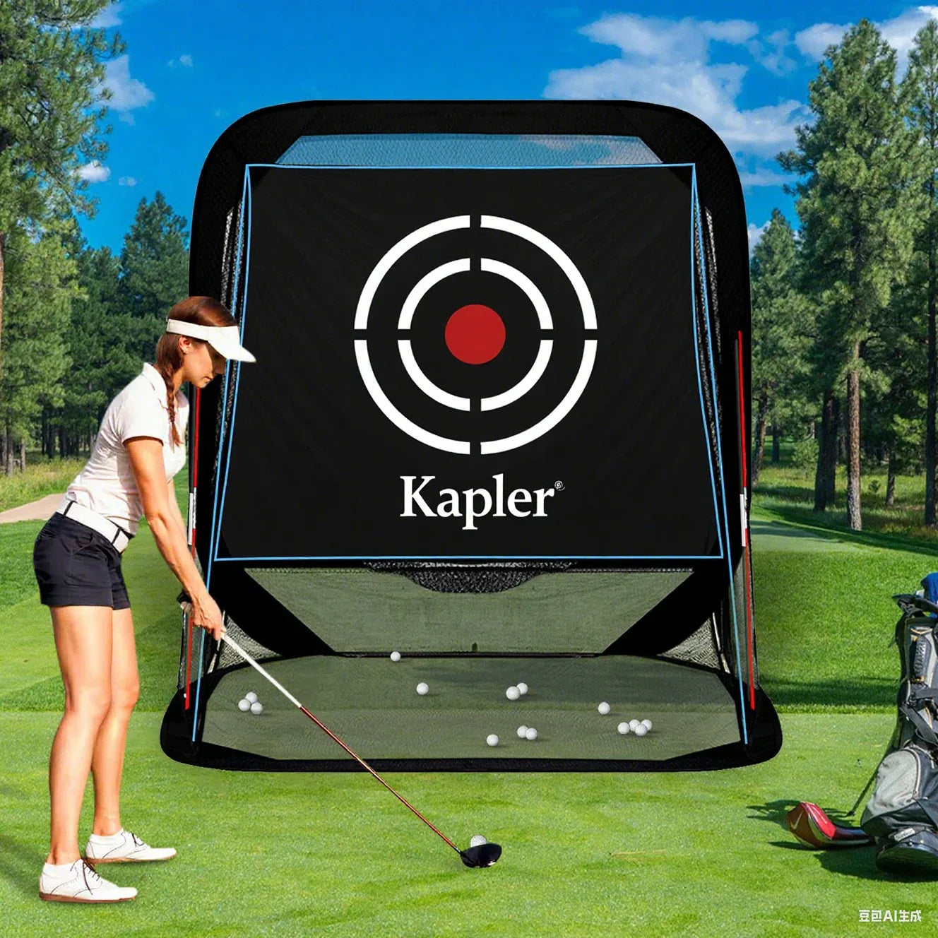 Kapler Portable Pop-Up Driving Net 8X7X7 - Kapler Sports