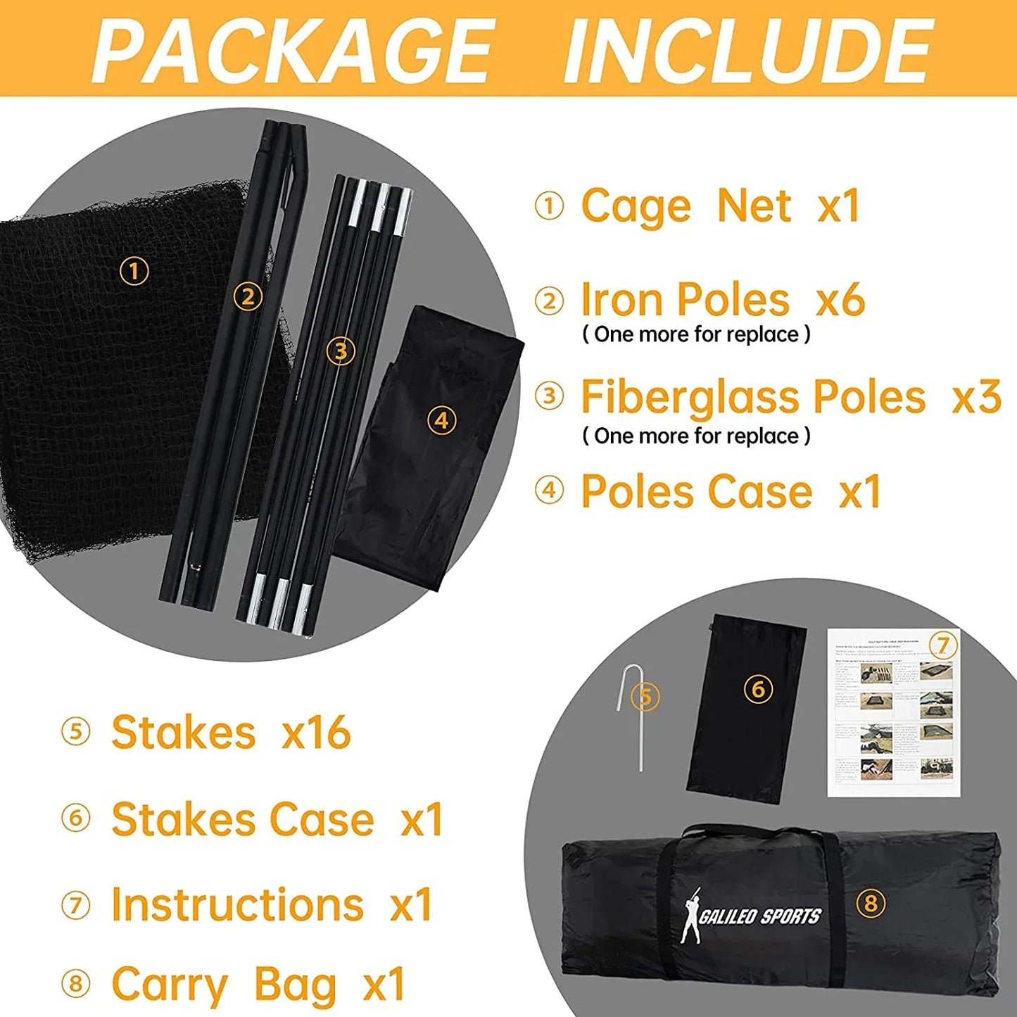 Kapler Baseball Batting Cage 22X12X10 - Kapler Sports