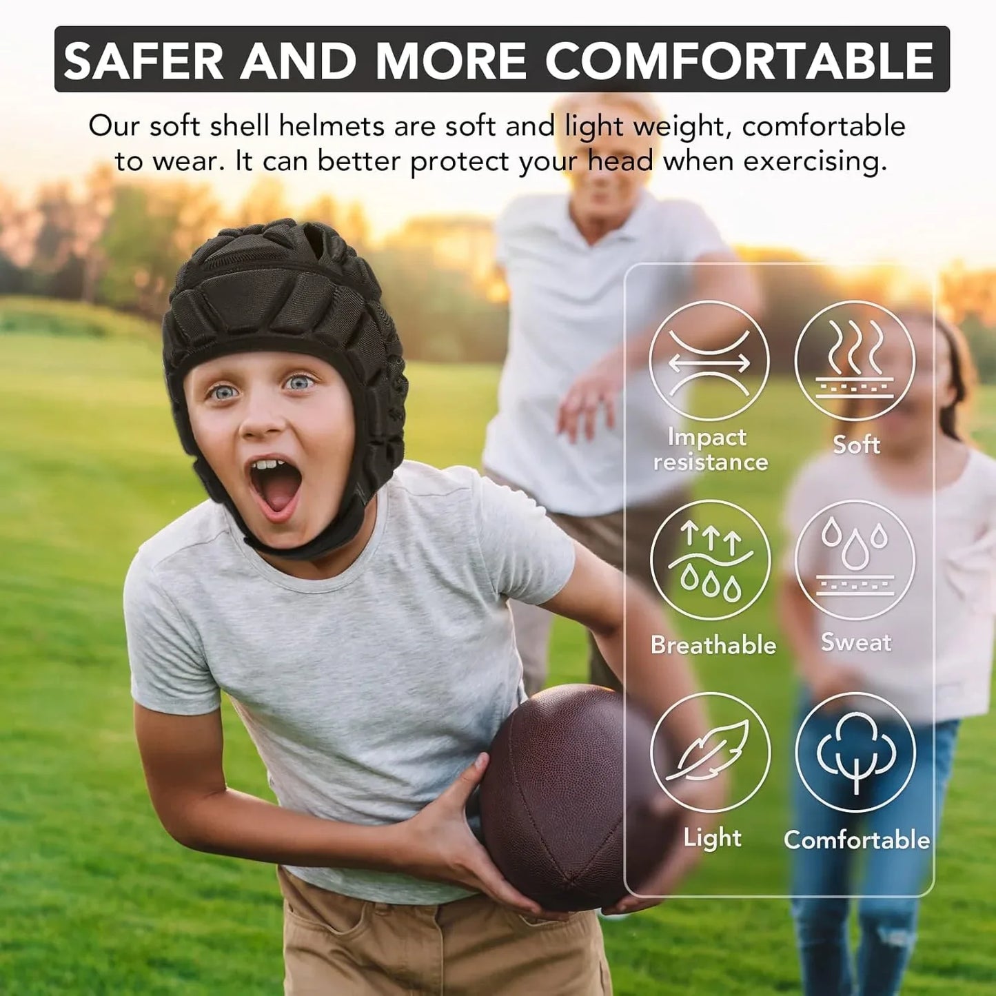 Football Headgear Scrum Cap for kid - Kapler Sports