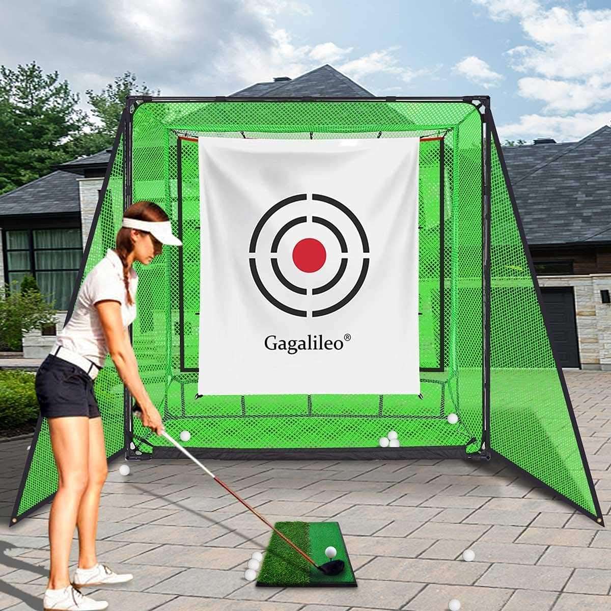 6.6x6.6X3.3 Kapler Golf Net Hitting Cage/ Practice Driving Net/ Backyard
