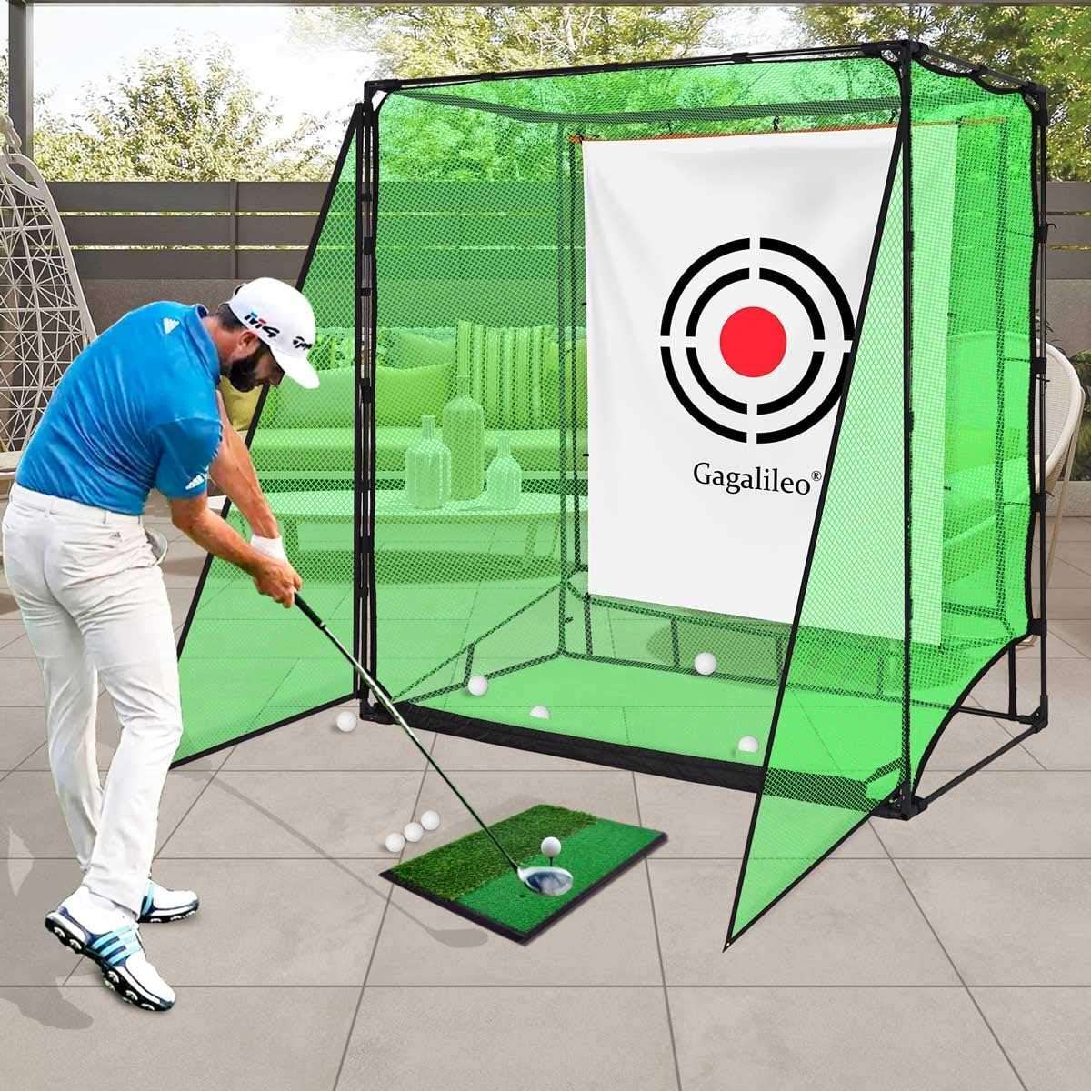 6.6x6.6X3.3 Kapler Golf Net Hitting Cage/ Practice Driving Net/ Backyard