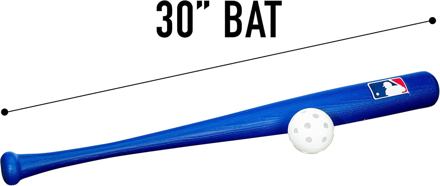 Kapler Sports Kids Baseball Bat and Ball Set - Lightweight 30" Youth Plastic Bat - Multiple Colors