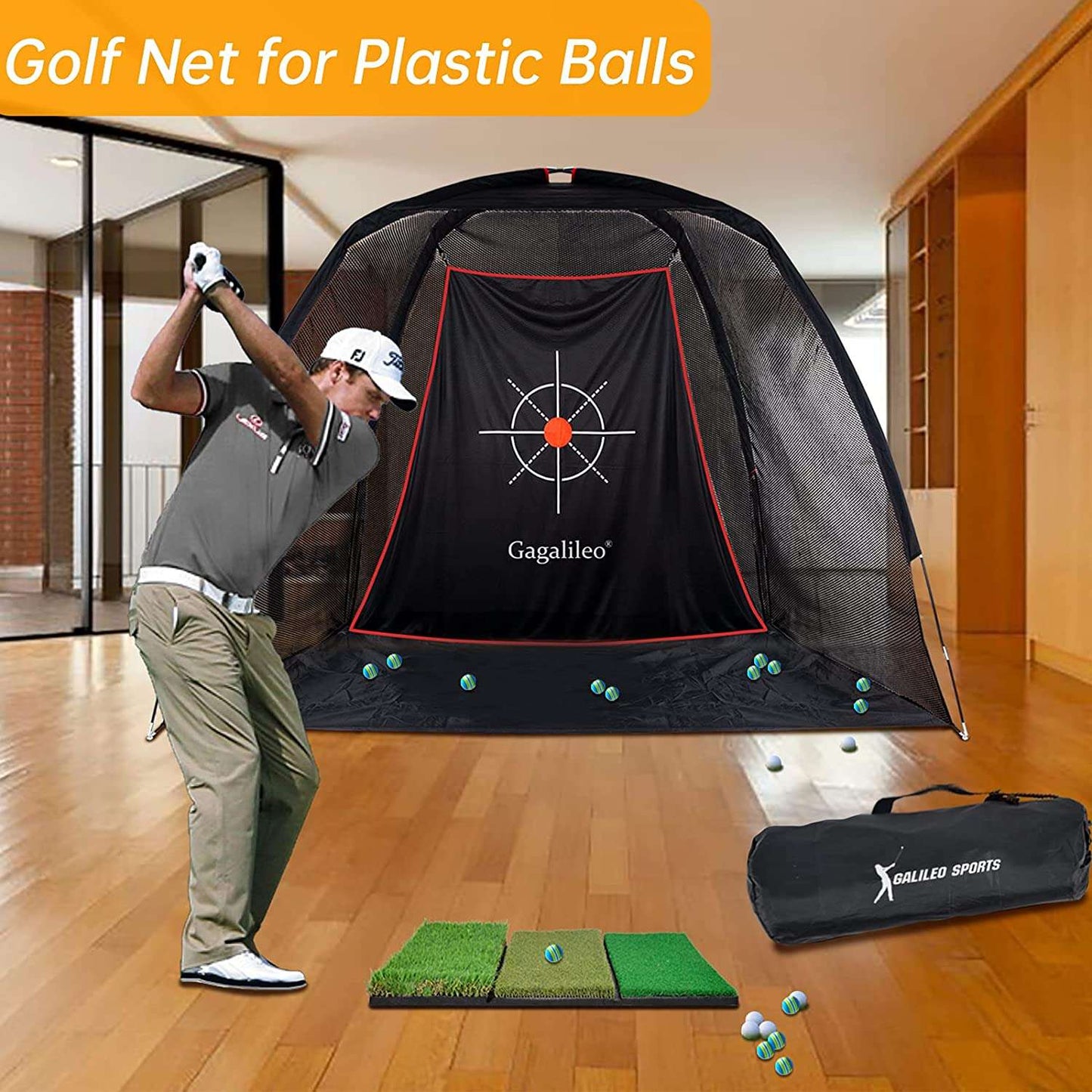 Kapler Backyard /Indoor Golf Net 8X6X5ft