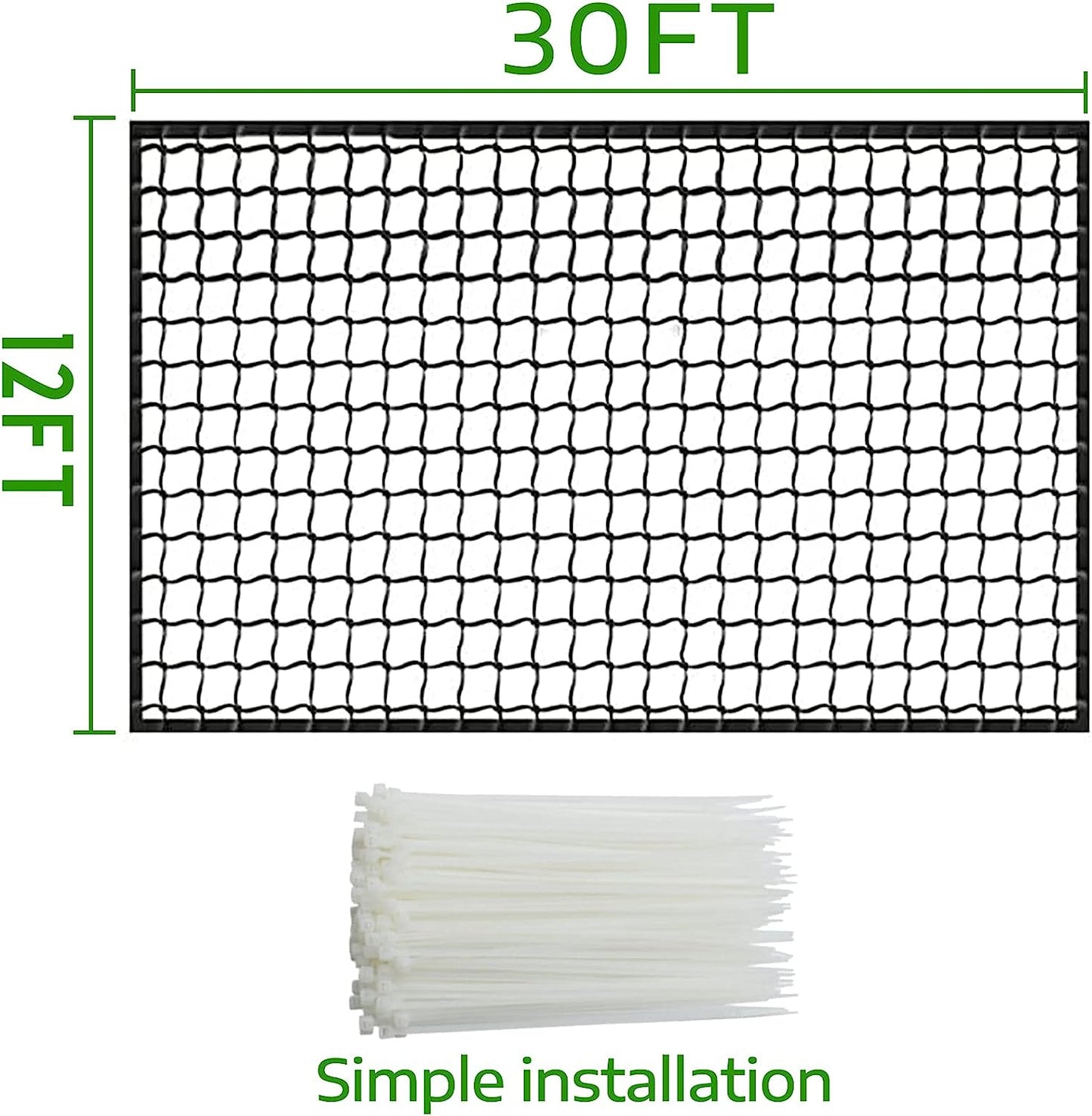 Kapler Baseball Batting Nets 30x12ft