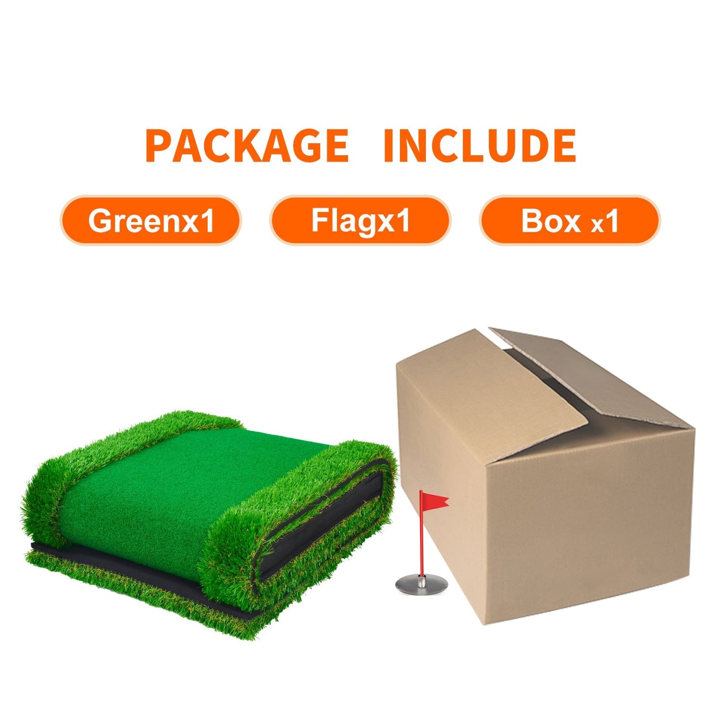 Kapler Golf Hitting Mats Golf Putting Training 10X1.6ft