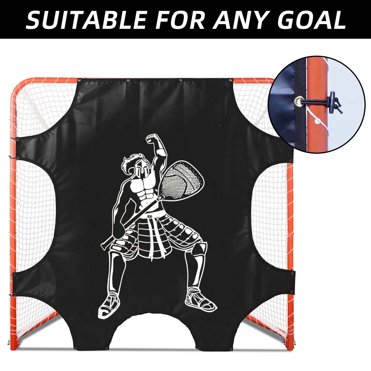 Kapler 6x6FT Lacrosse Goal Targets - Corner Shooting Practice Nets for Standard Size Goals - Precision Training Aid