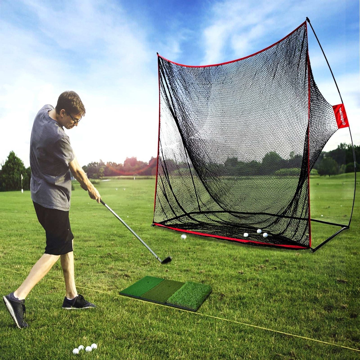 Kapler Portable Hitting Nets 10x7ft
