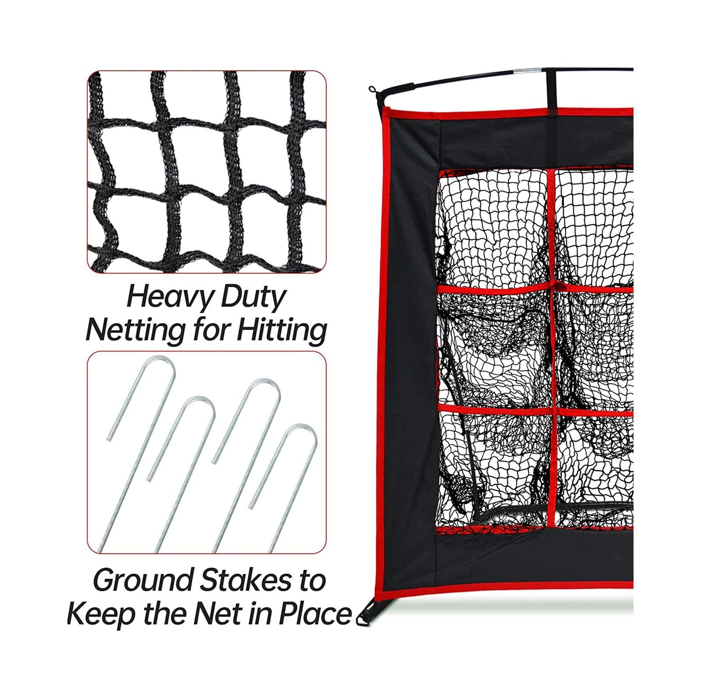 9 Hole Target Baseball pitching Net 48X 48