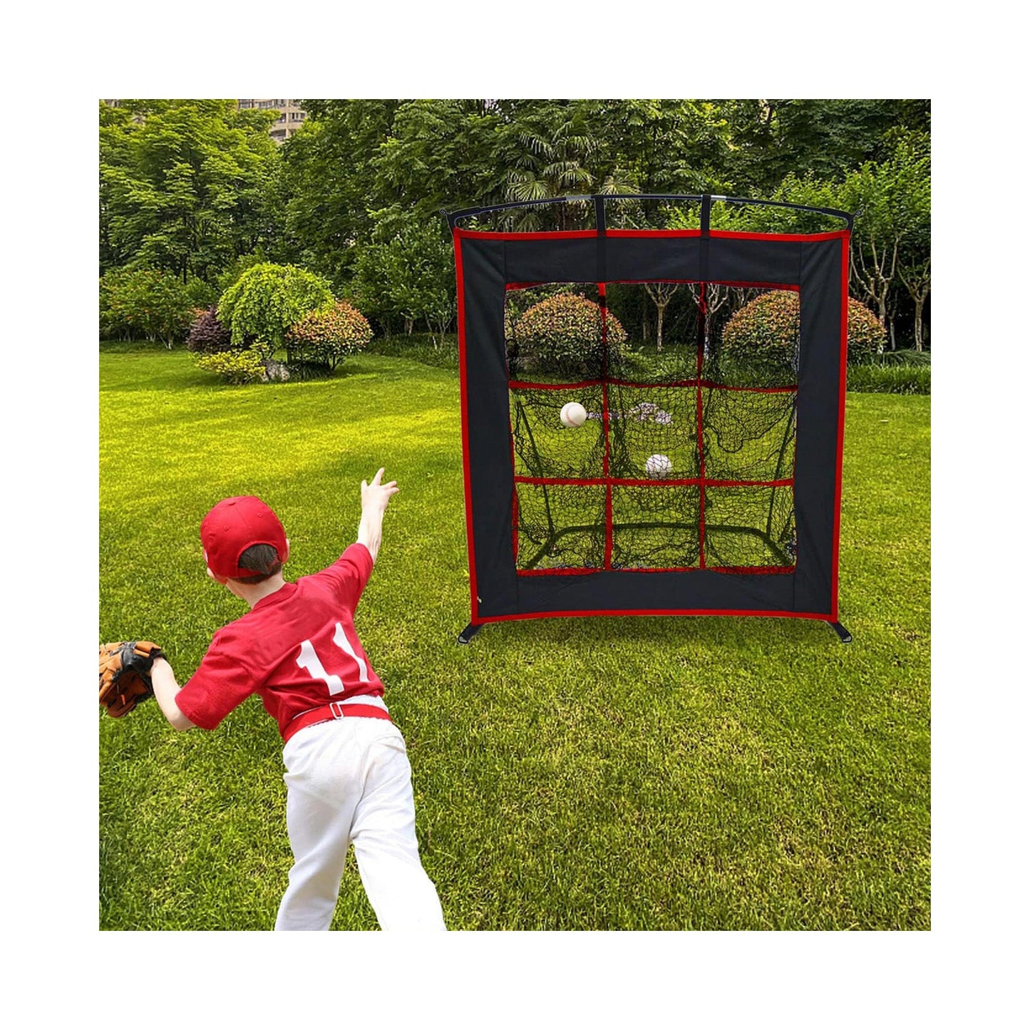 9 Hole Target Baseball pitching Net 48X 48
