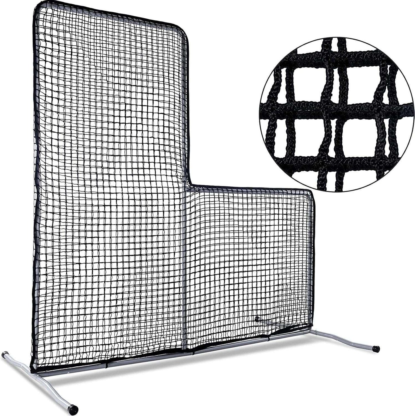 Kapler L Replacement Baseball Pitching Protective Screen 7X7FT (Black) - Kapler Sports