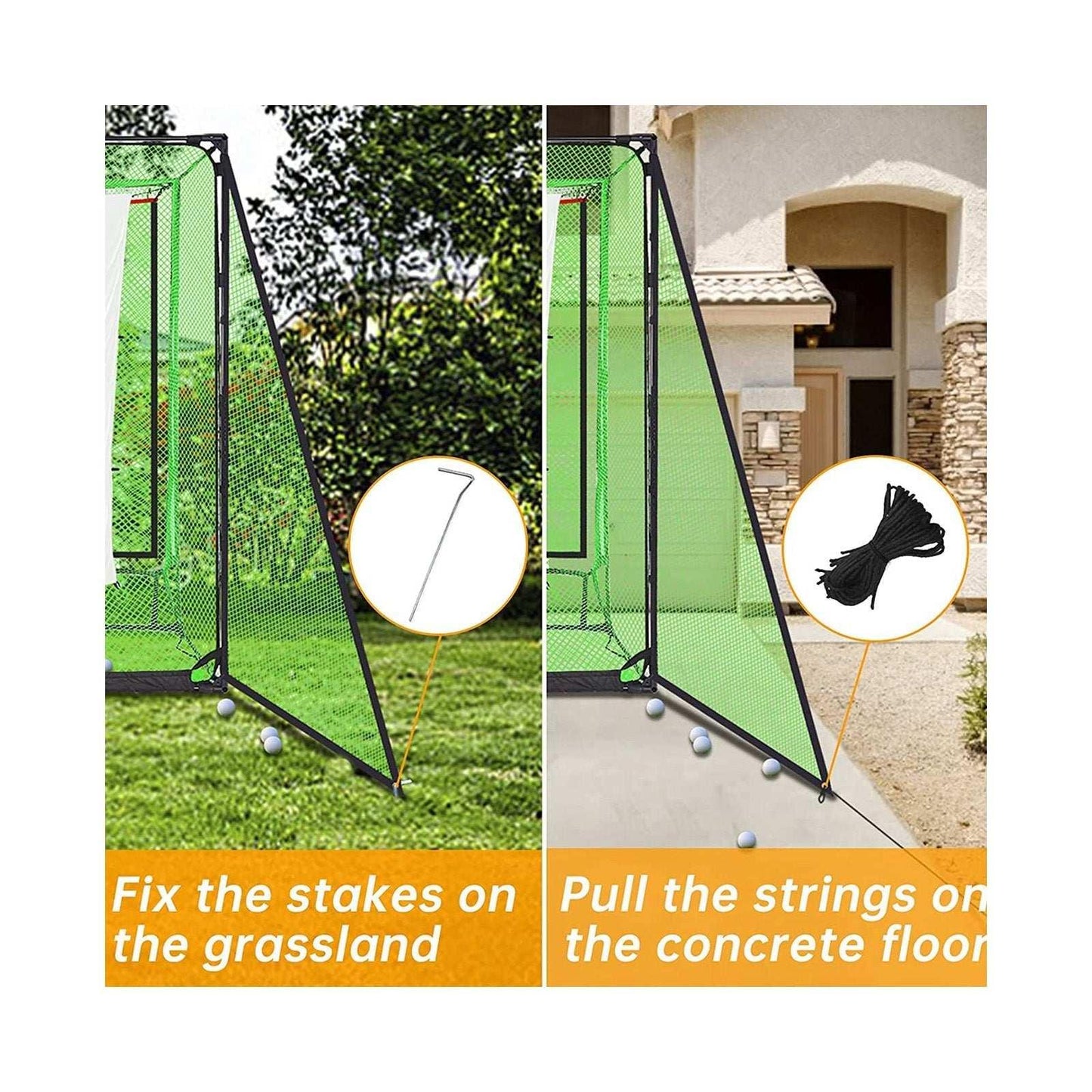 Kapler Golf Cage Triangle Net - Kapler Sports