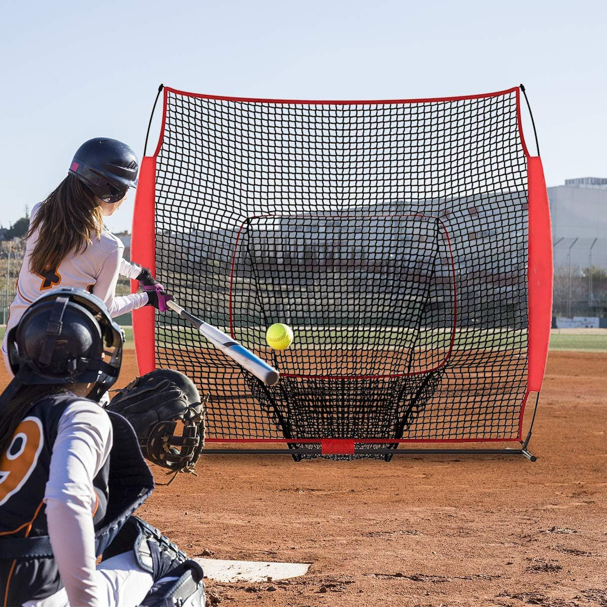 7'x7'Kapler Baseball & Softball Practice Hitting Pitching Net