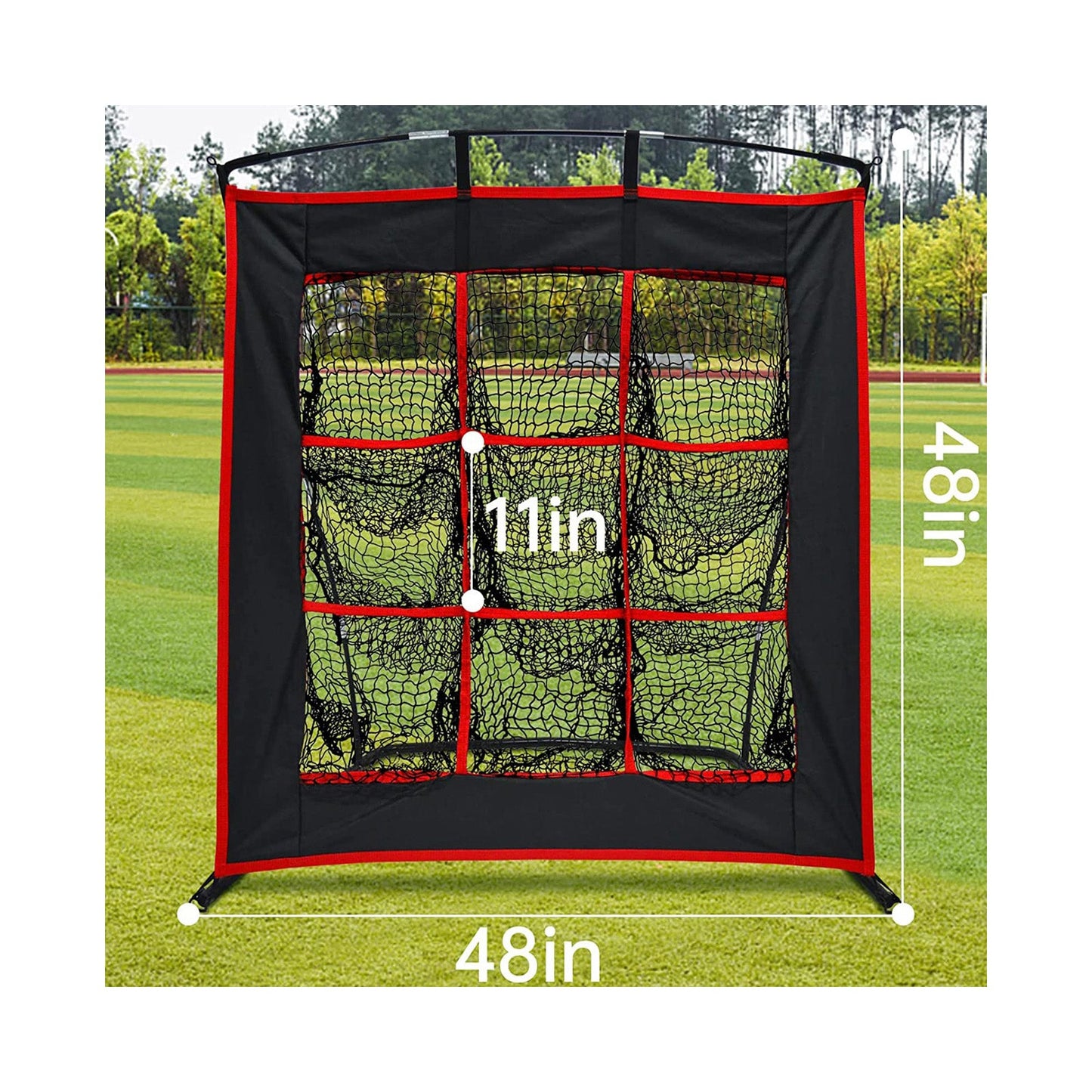 9 Hole Target Baseball pitching Net 48X 48