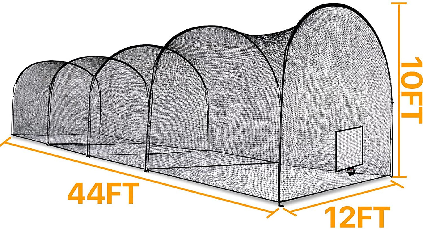 Kapler Batting Cage Baseball Net 44X12X10ft