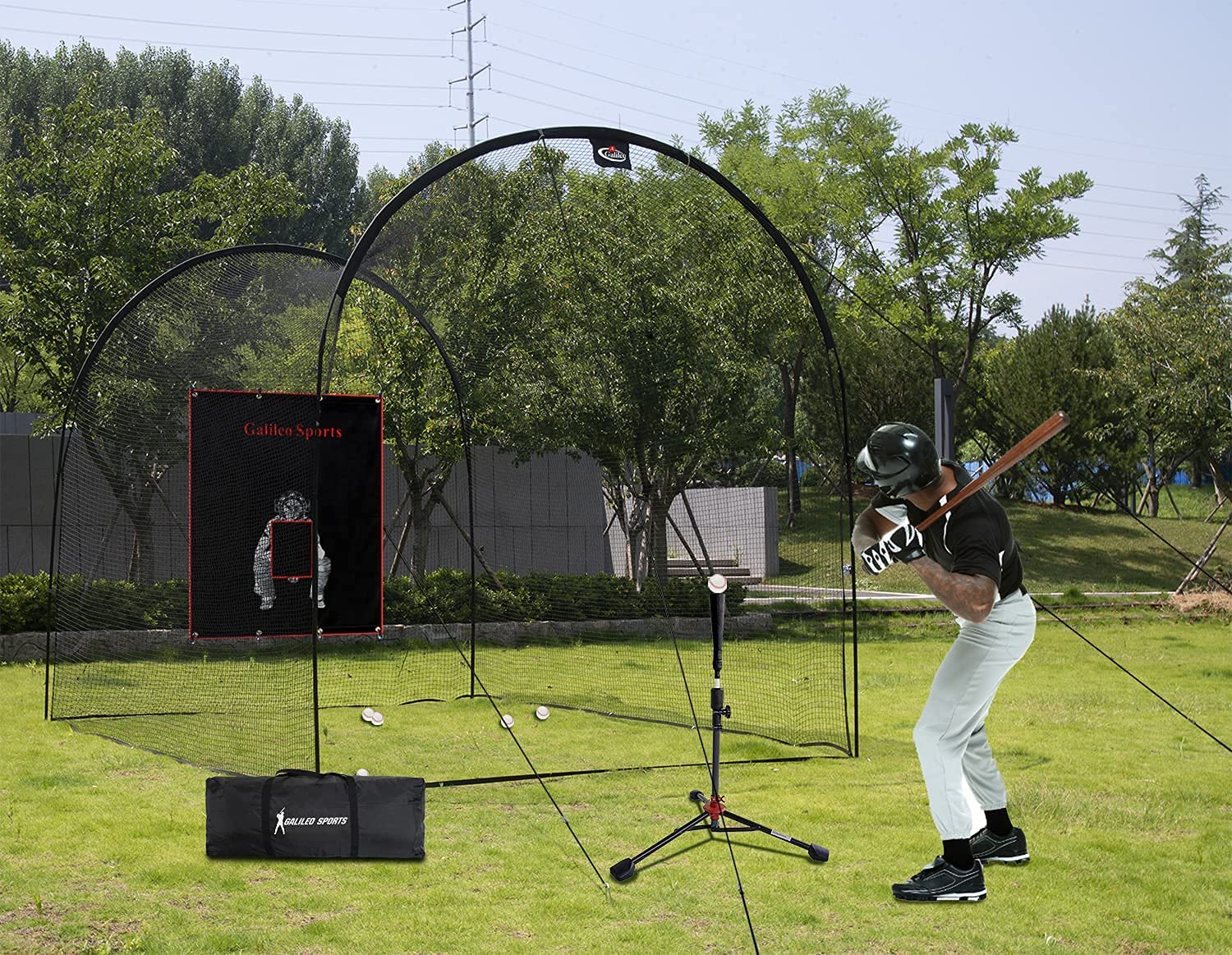 Kapler Baseball Batting Cage 13x10x10ft