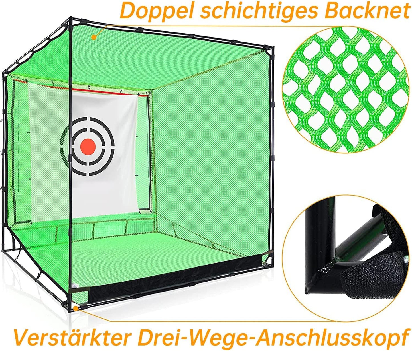 Golf net practice cage, Golf practice nets, Golf batting cage, Practice net, with target