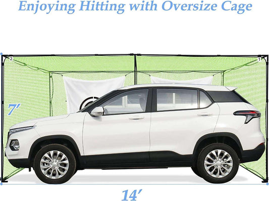 Kapler Swing Training Golf Cage 14x7X7ft - Kapler Sports