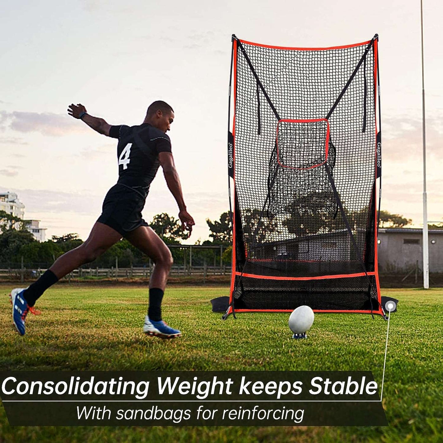 Kapler Football Throwing Net 6x3ft
